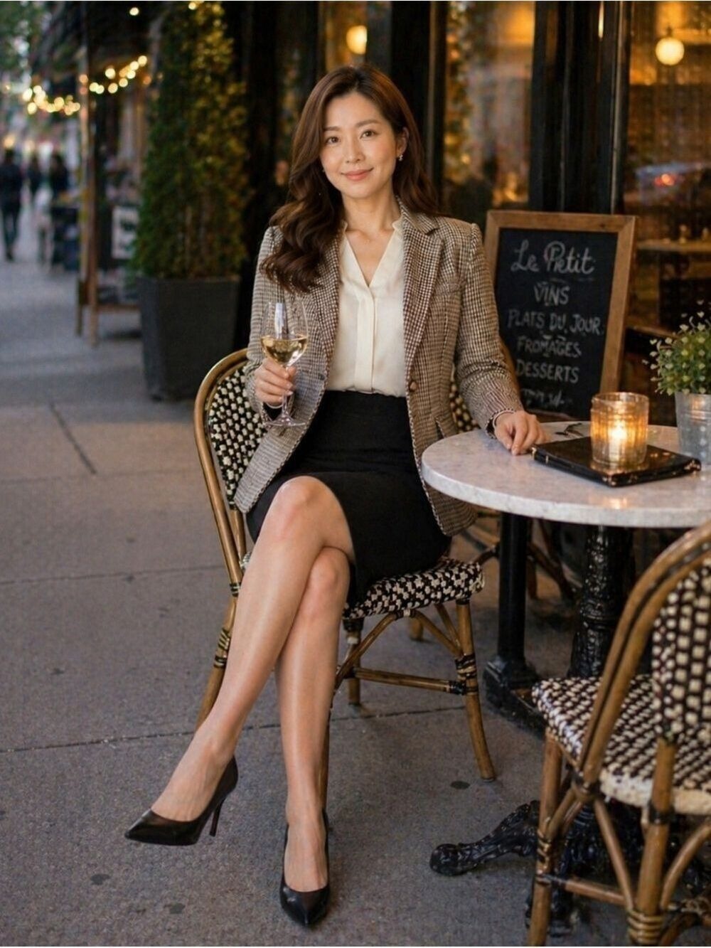 Philosophy Pencil Skirt Size 2 Black Work Office Chic Gold Zip